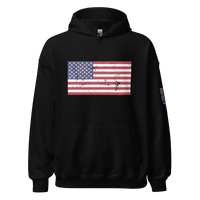 Top Gear Black / S Classic American Flag Hoodie