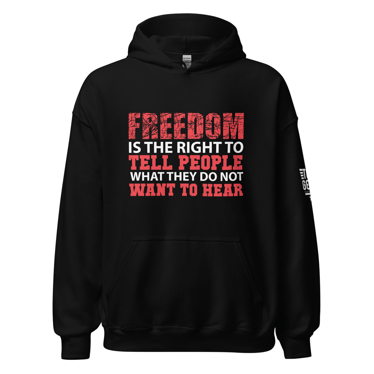 Top Gear Black / S Freedom is the Right Hoodie