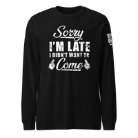 Top Gear Black / S Sorry I'm Late Long Sleeve Tee