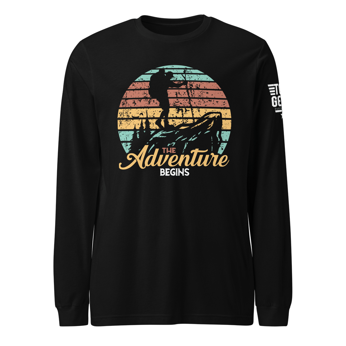 Top Gear Black / S The Adventure Begins Long Sleeve Tee