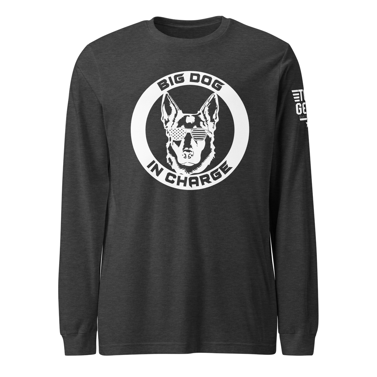 Top Gear Dark Grey Heather / XS Big Dog Long Sleeve Tee