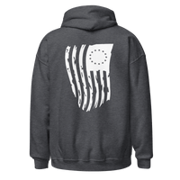 Top Gear Dark Heather / S Betsy Ross American Flag Hoodie