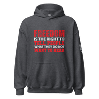 Top Gear Dark Heather / S Freedom is the Right Hoodie