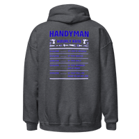 Top Gear Dark Heather / S Handy Man Hourly Rate Hoodie