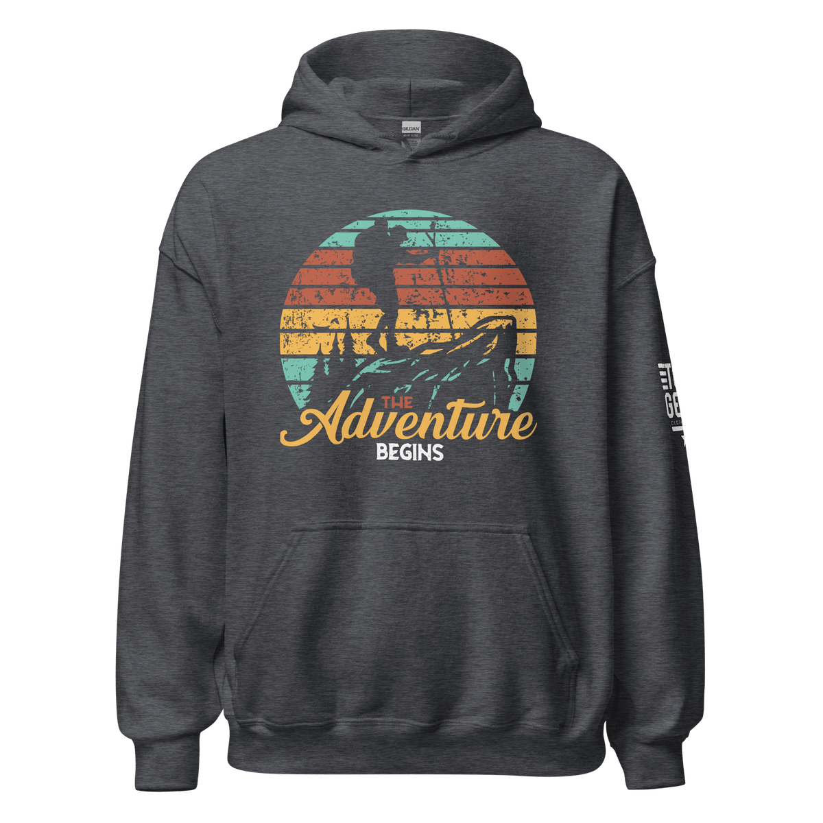 Top Gear Dark Heather / S The Adventure Begins Hoodie
