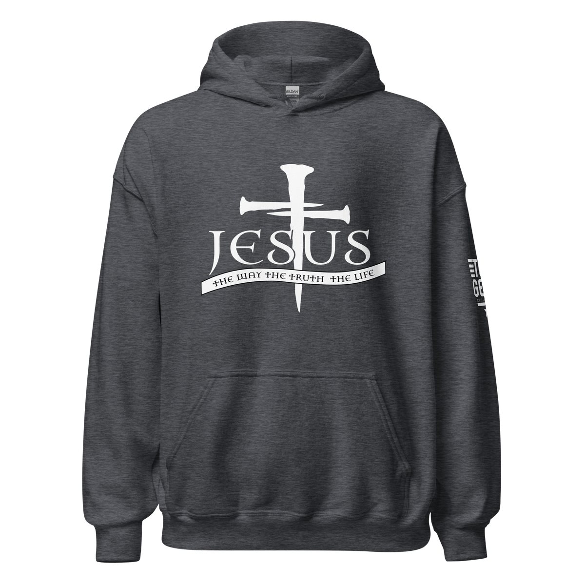 Top Gear Dark Heather / S The Way The Truth The Life Hoodie