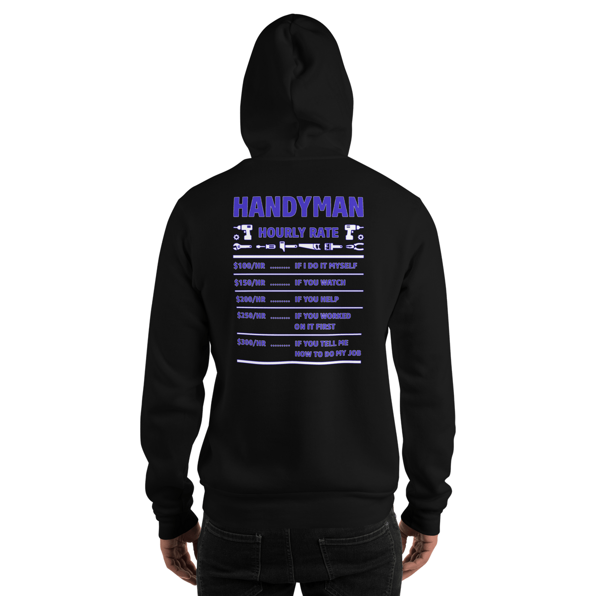 Top Gear Handy Man Hourly Rate Hoodie