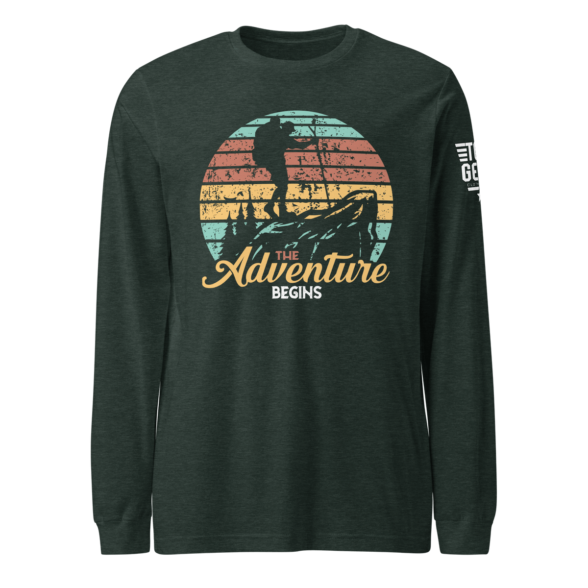 Top Gear Heather Forest / S The Adventure Begins Long Sleeve Tee