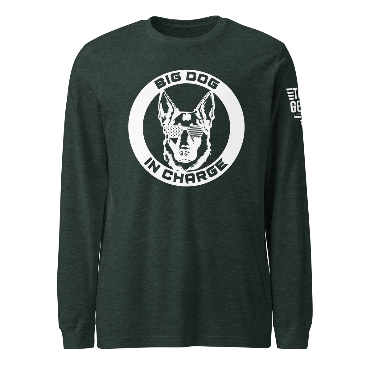 Top Gear Heather Forest / XS Big Dog Long Sleeve Tee