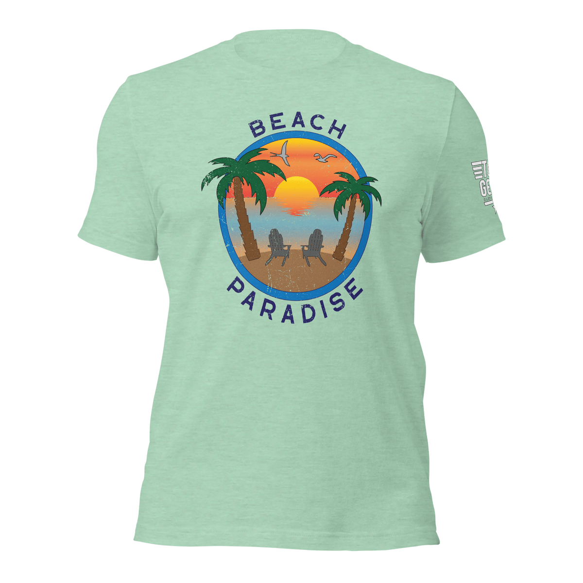 Top Gear Heather Prism Mint / S Beach Paradise T-Shirt
