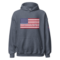 Top Gear Heather Sport Dark Navy / S Classic American Flag Hoodie