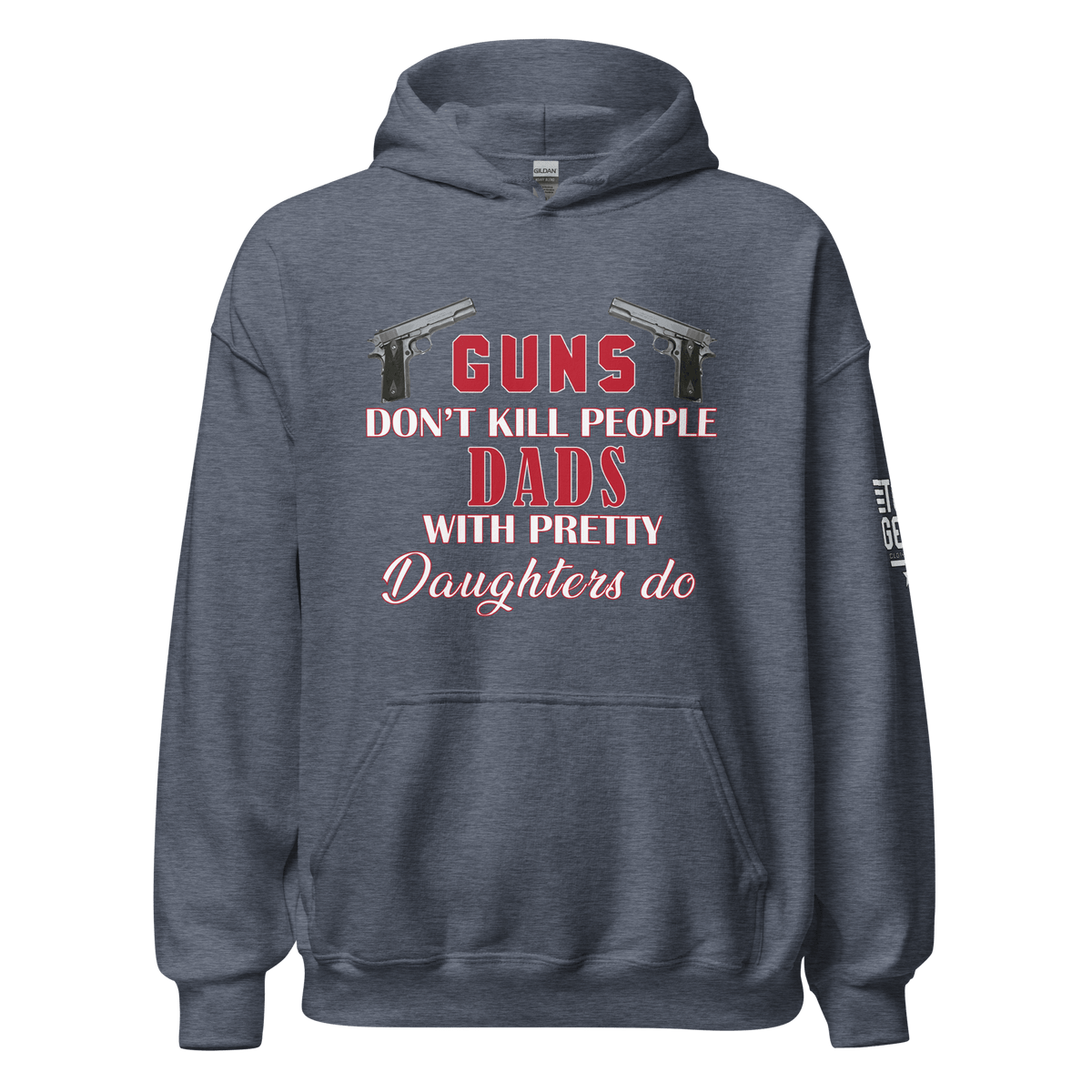 Top Gear Heather Sport Dark Navy / S Dads With Pretty Daughters Hoodie