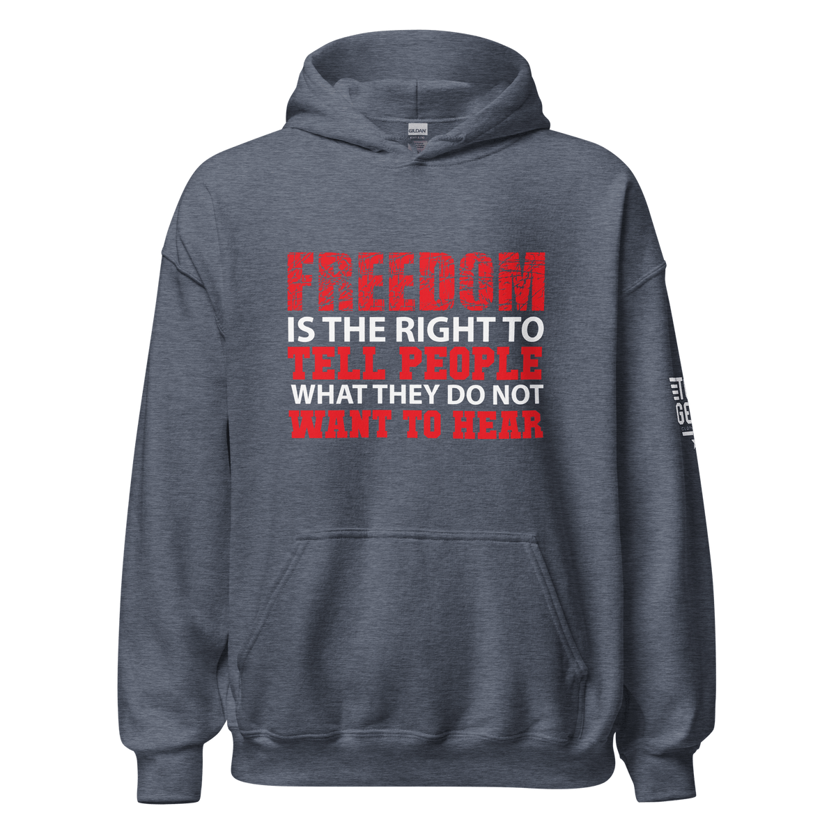 Top Gear Heather Sport Dark Navy / S Freedom is the Right Hoodie