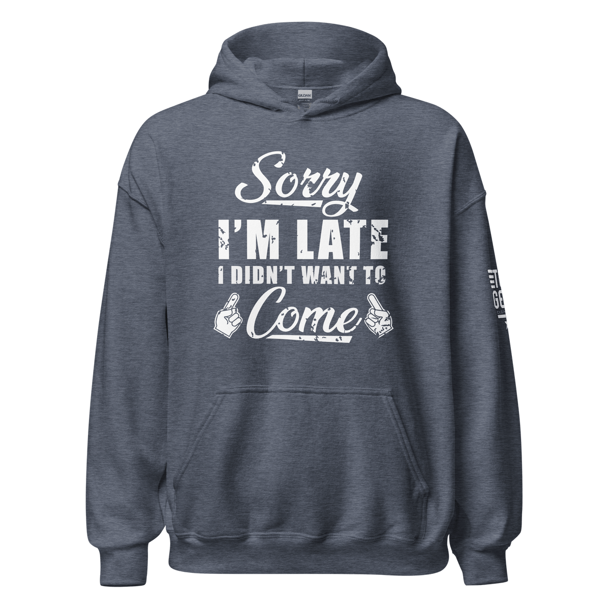 Top Gear Heather Sport Dark Navy / S Sorry I'm Late Hoodie