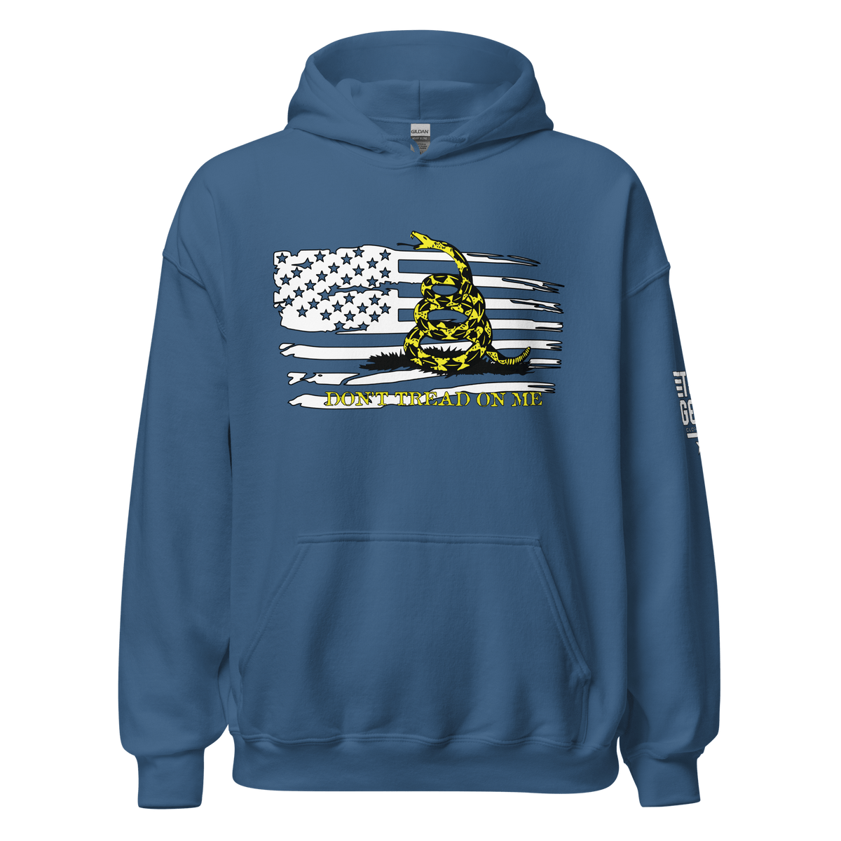 Top Gear Indigo Blue / S Don't Tread on Me Hoodie