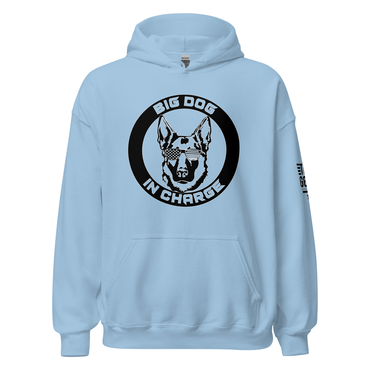 Top Gear Light Blue / S Big Dog Hoodie