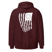 Top Gear Maroon / S Betsy Ross American Flag Hoodie