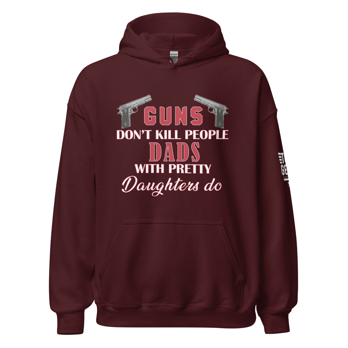 Top Gear Maroon / S Dads With Pretty Daughters Hoodie