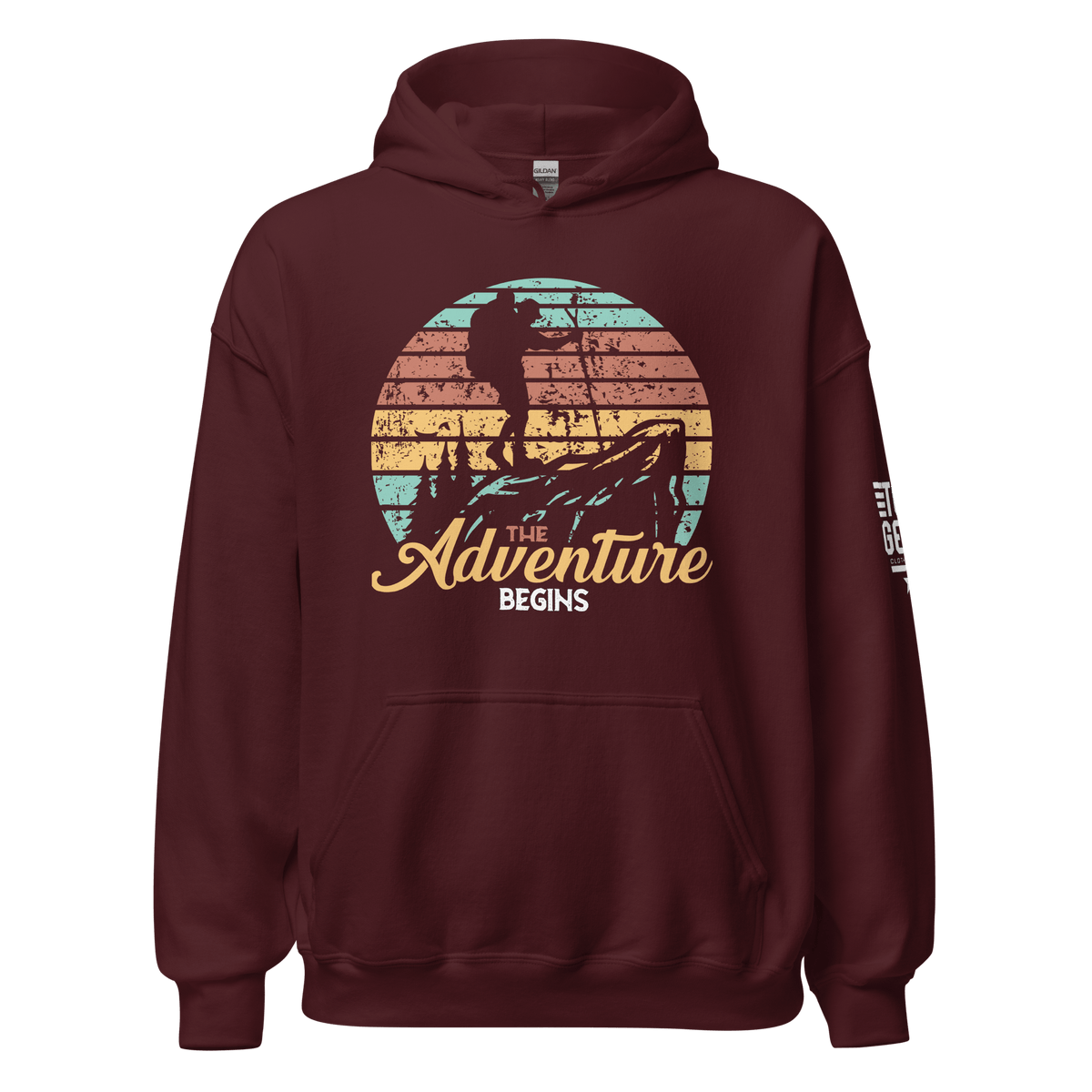 Top Gear Maroon / S The Adventure Begins Hoodie