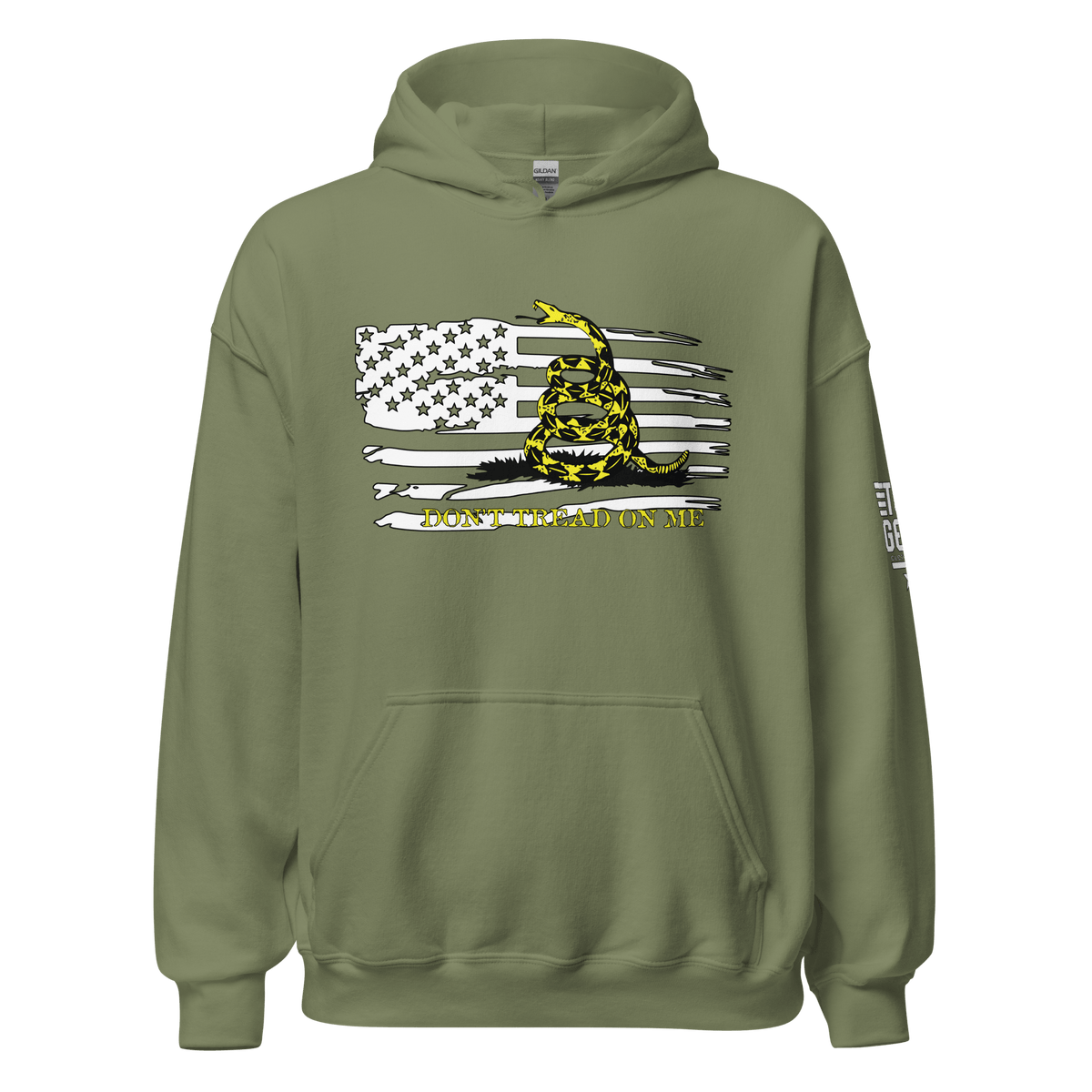 Top Gear Military Green / S Don't Tread on Me Hoodie