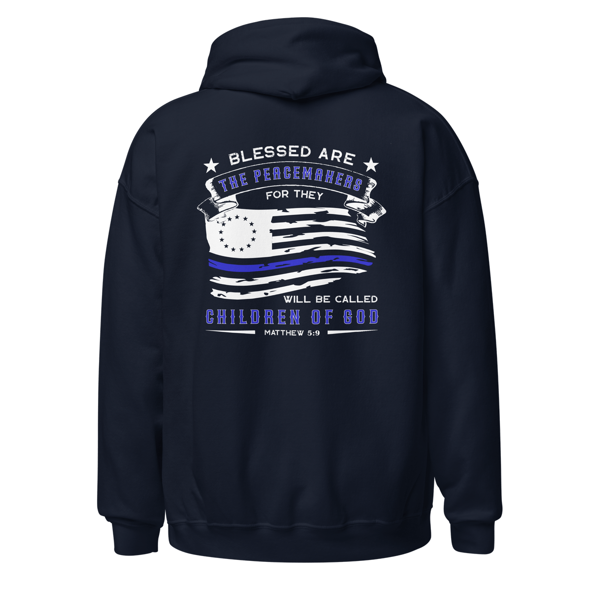 Top Gear Navy / S Blessed are the Peacemakers Hoodie