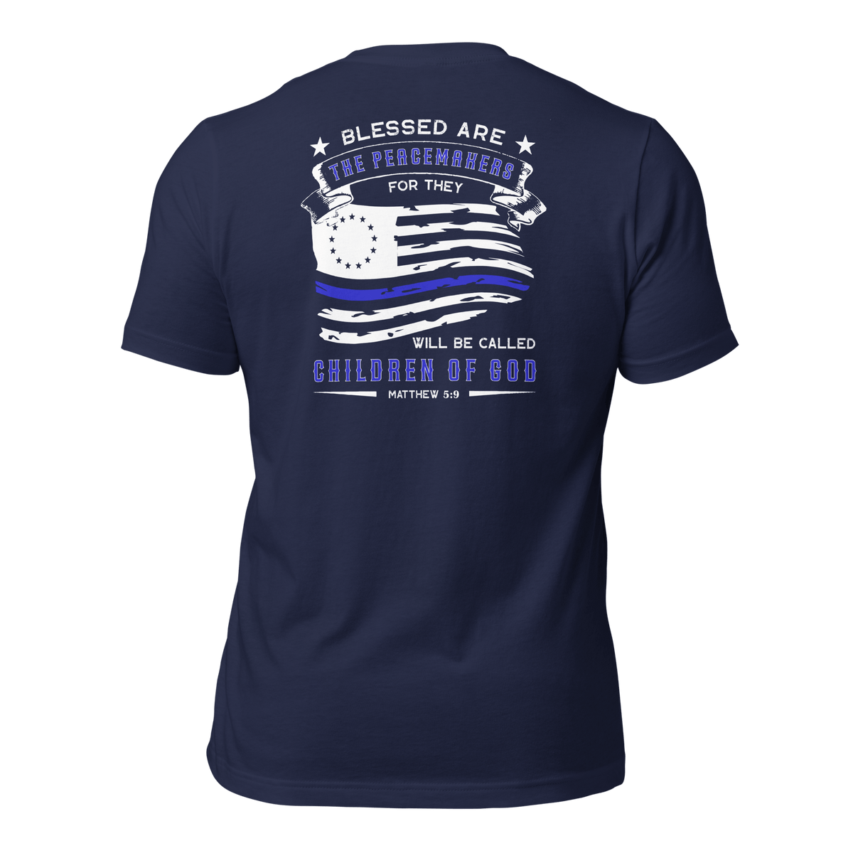 Top Gear Navy / S Blessed are the Peacemakers T-Shirt