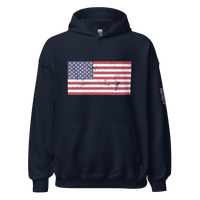 Top Gear Navy / S Classic American Flag Hoodie