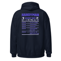 Top Gear Navy / S Handy Man Hourly Rate Hoodie