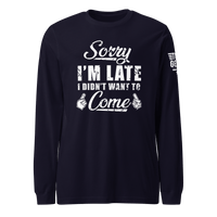 Top Gear Navy / S Sorry I'm Late Long Sleeve Tee