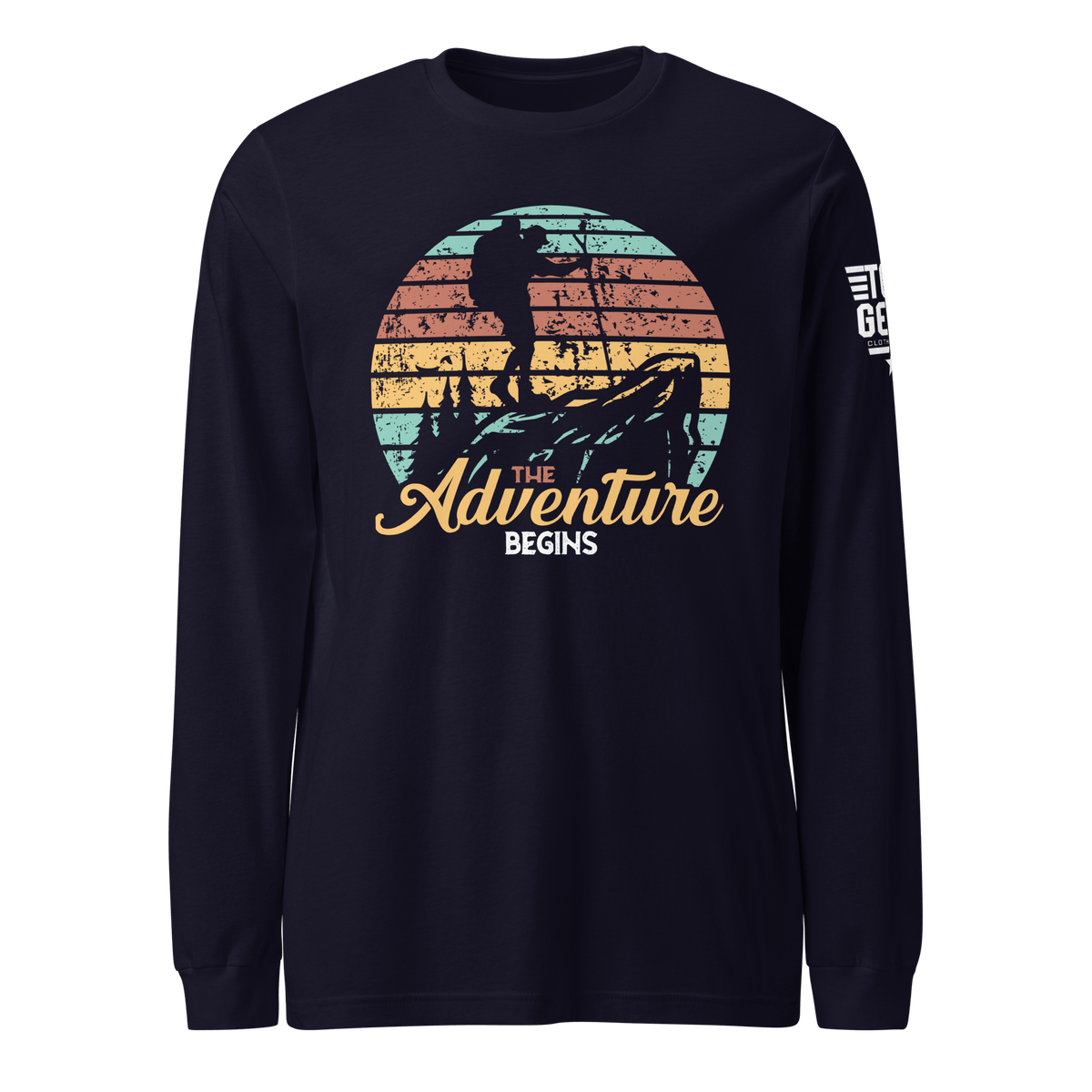 Top Gear Navy / S The Adventure Begins Long Sleeve Tee