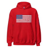Top Gear Red / S Classic American Flag Hoodie