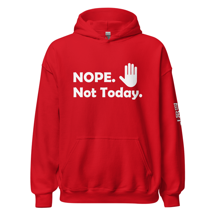 Top Gear Red / S Nope, Not Today Hoodie