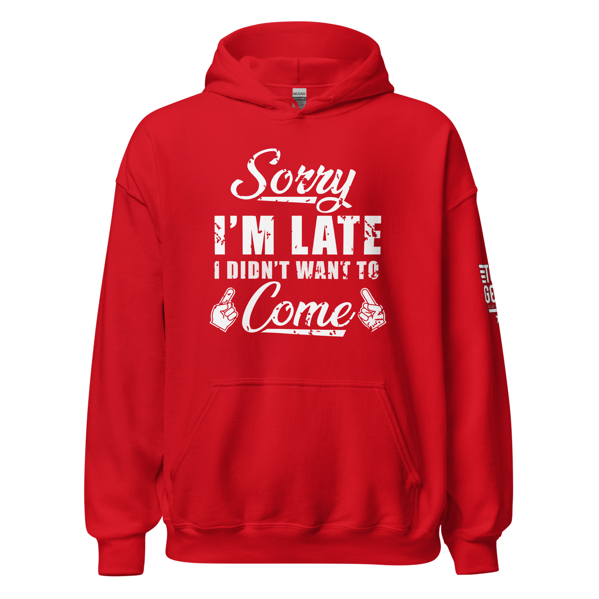 Top Gear Red / S Sorry I'm Late Hoodie