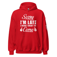 Top Gear Red / S Sorry I'm Late Hoodie