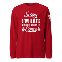 Top Gear Red / S Sorry I'm Late Long Sleeve Tee