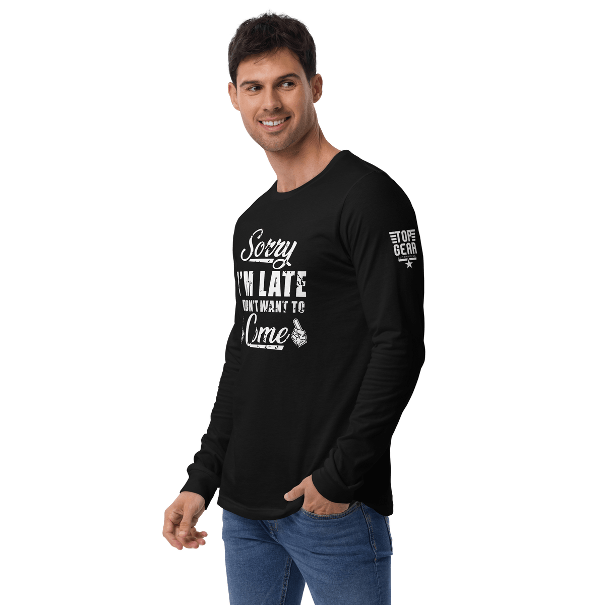 Top Gear Sorry I'm Late Long Sleeve Tee