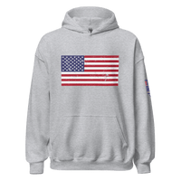 Top Gear Sport Grey / S Classic American Flag Hoodie
