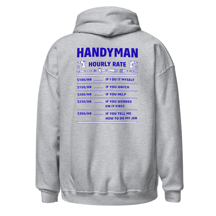 Top Gear Sport Grey / S Handy Man Hourly Rate Hoodie